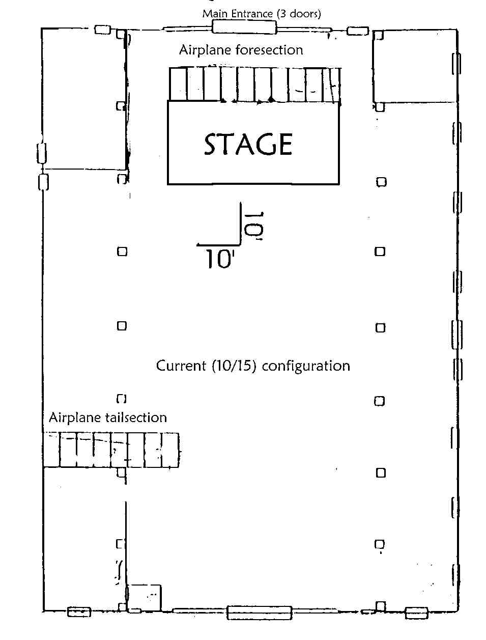 Main room current configuration